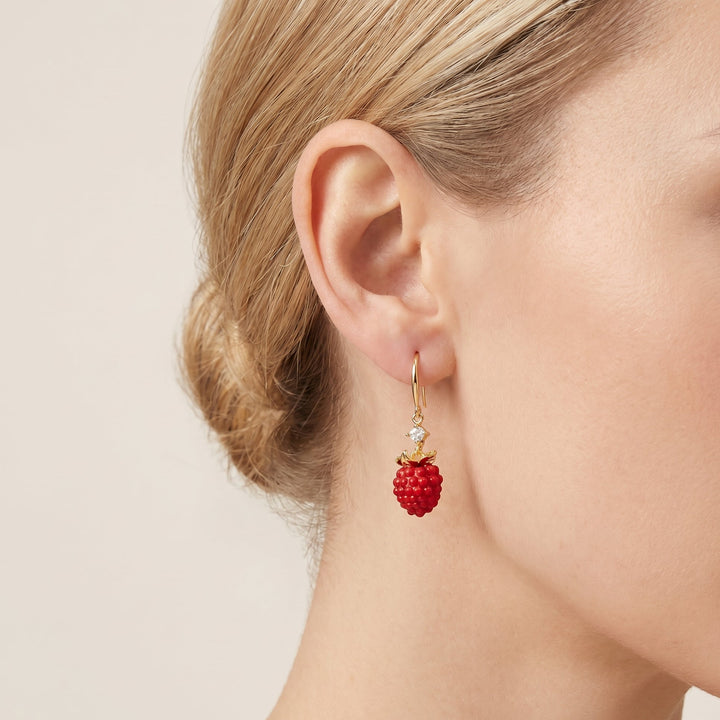 Raspberry Earrings Selenichast