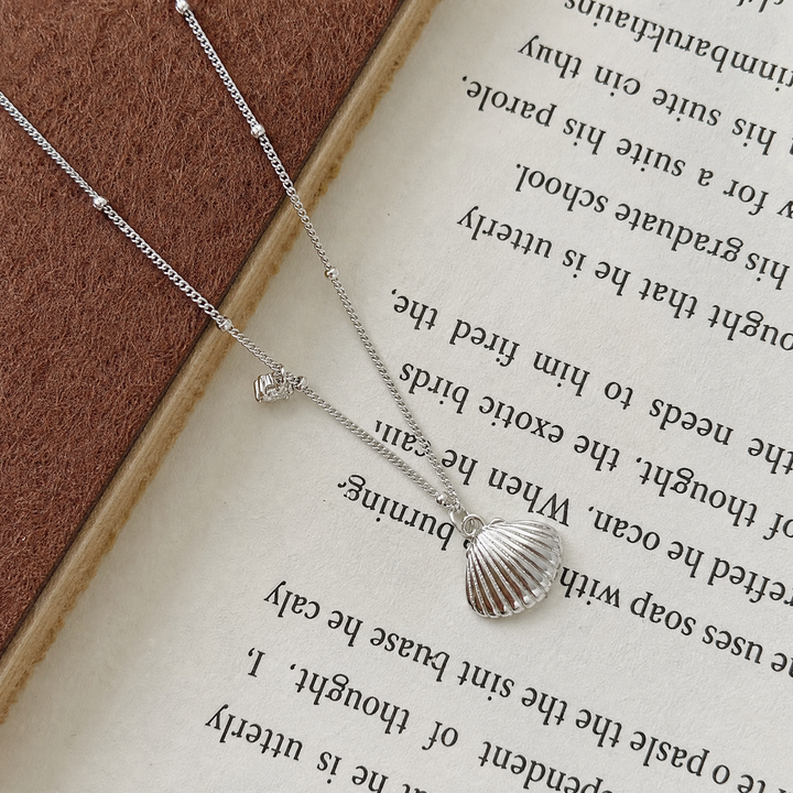 Silver Jewelry Silver Shell Necklace Selenichast