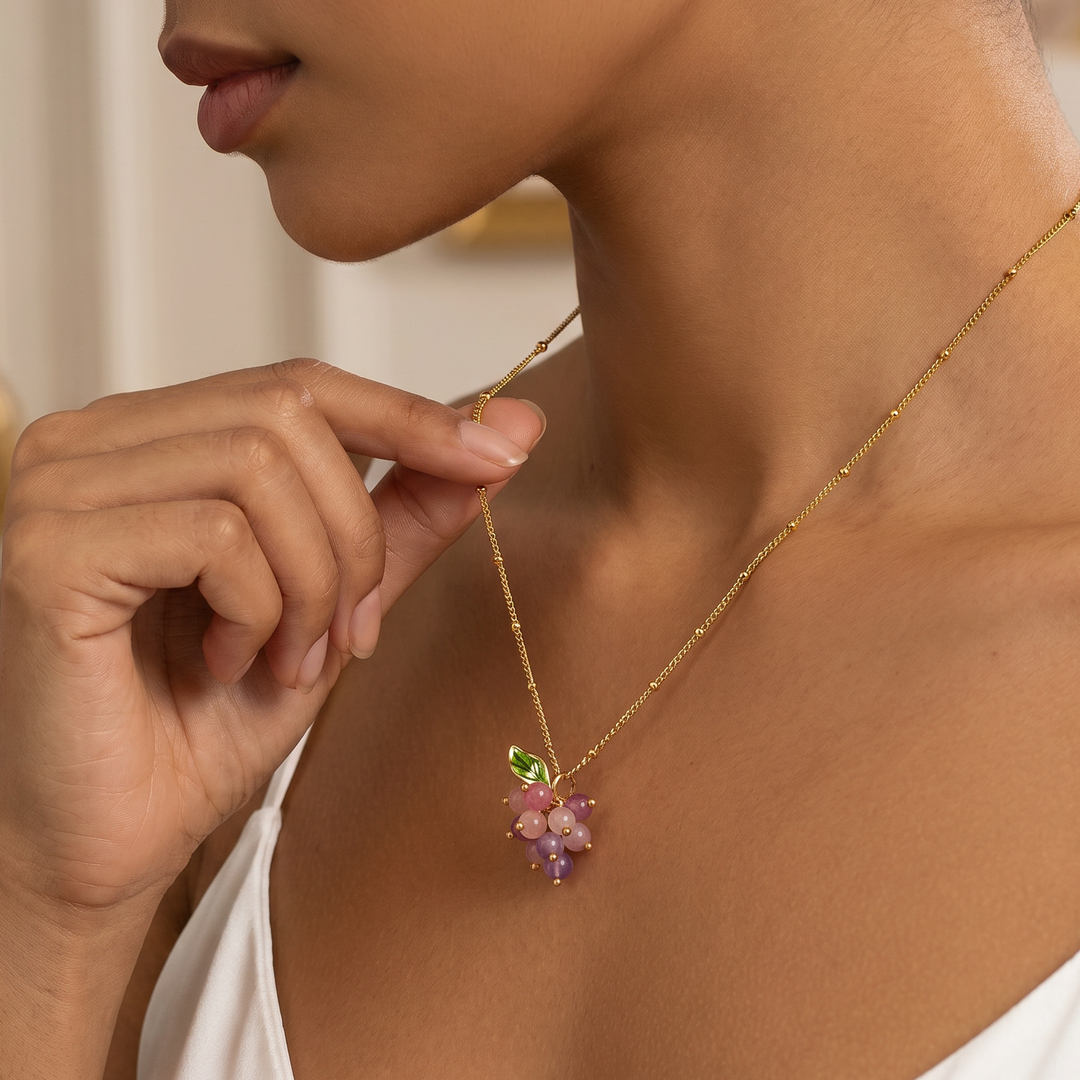 Selenichast Purple Berry Necklace