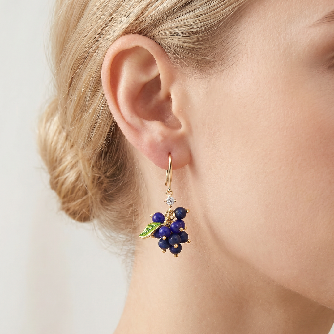 Blueberry Earrings Selenichast 