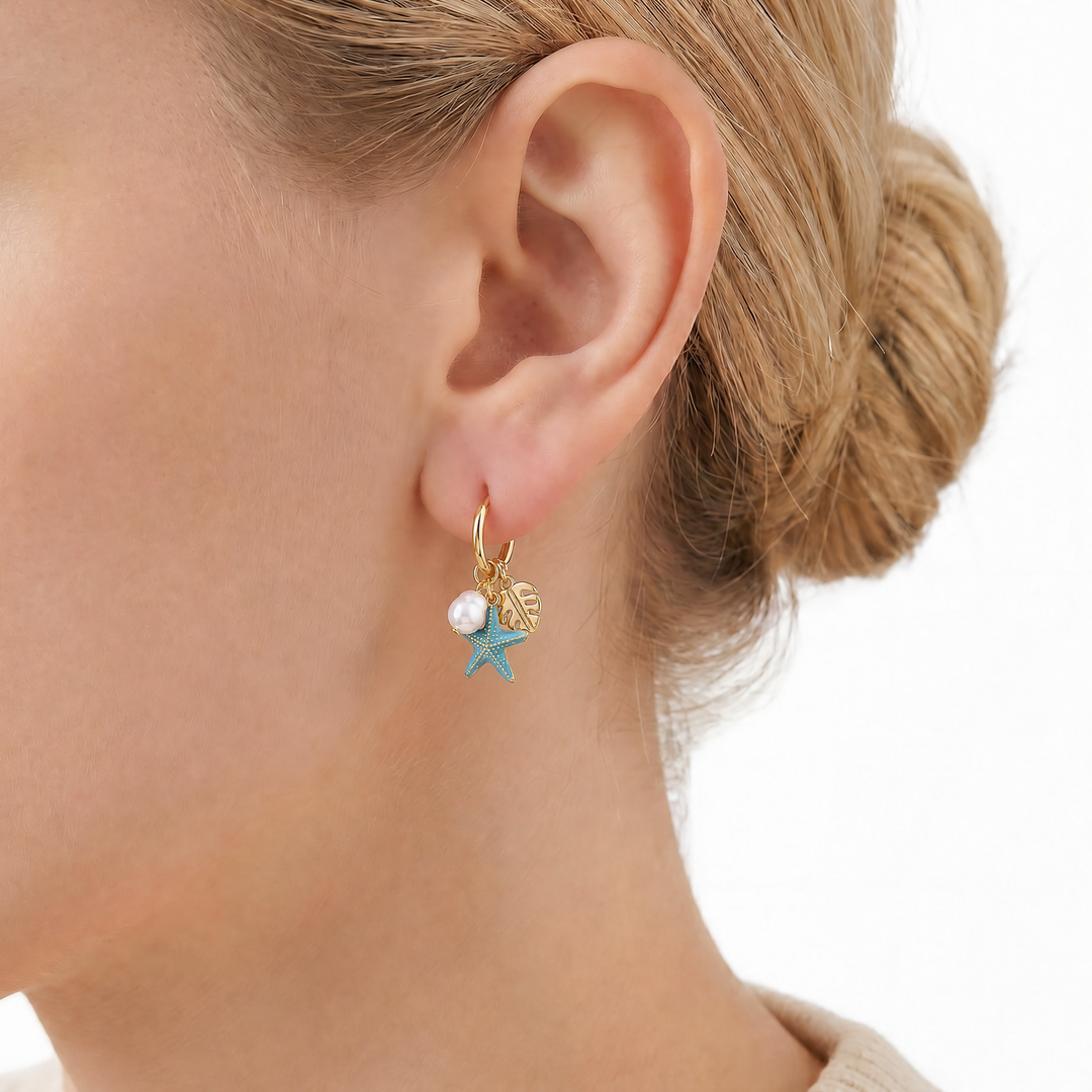 Starfish Huggie Earrings Selenichast