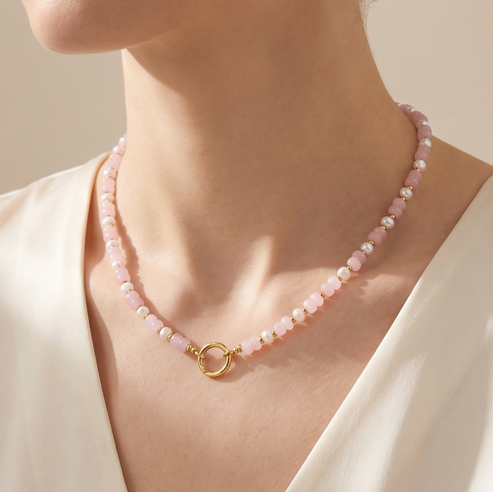 Flower Beaded Necklace