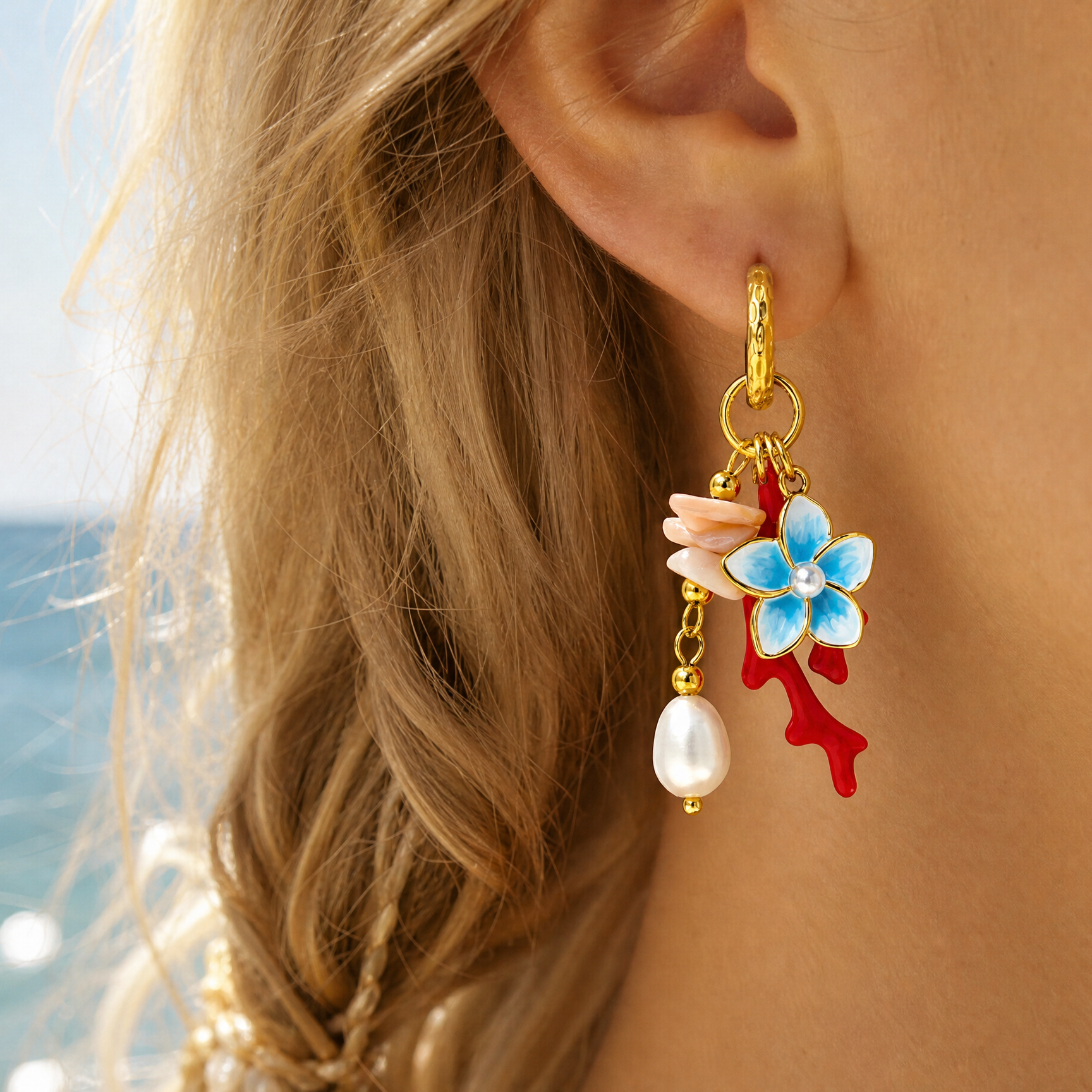 Selenichast Ocean Earrings Summer Jewelry