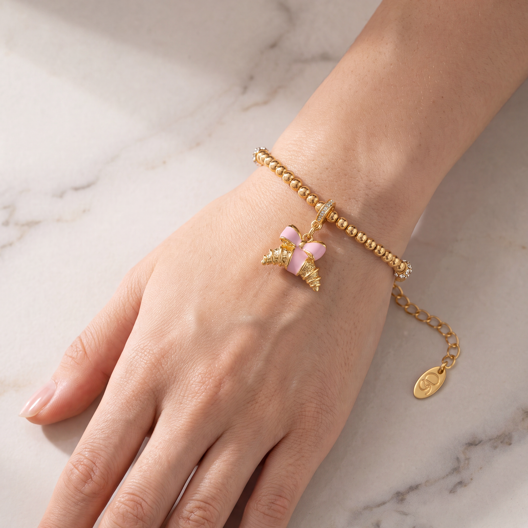 Croissant Beaded Bracelet