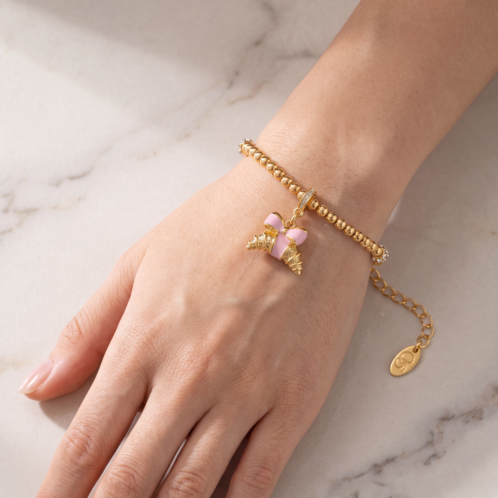 Croissant Beaded Bracelet