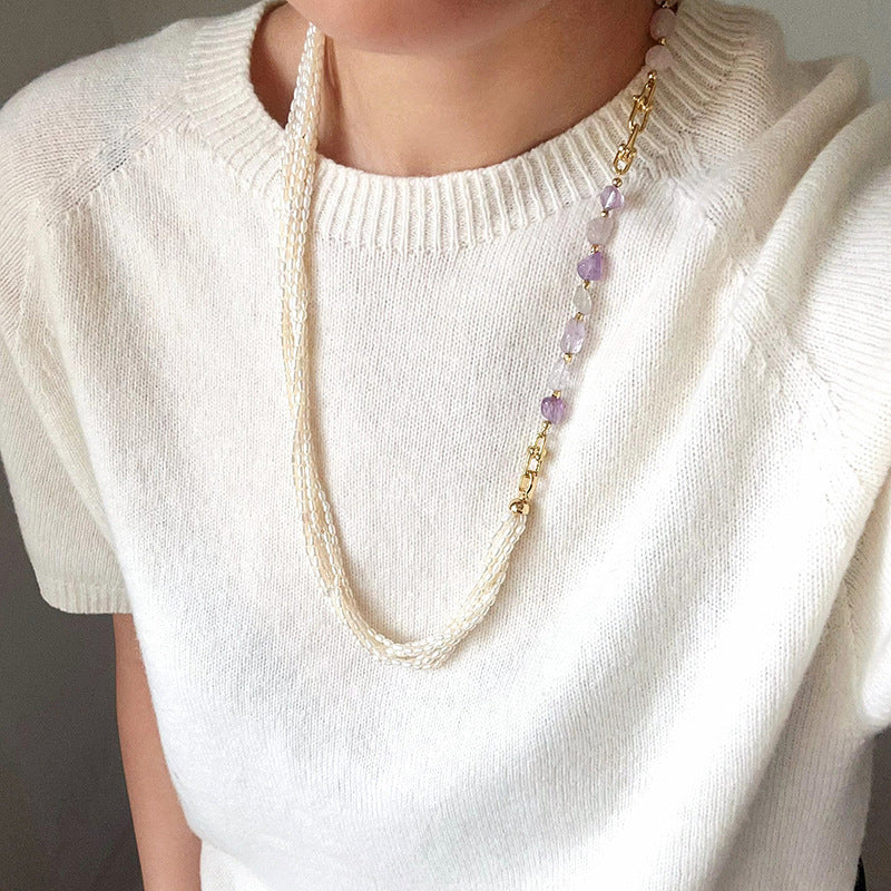 Selenichast Amethyst Necklace Extender Summer Necklace
