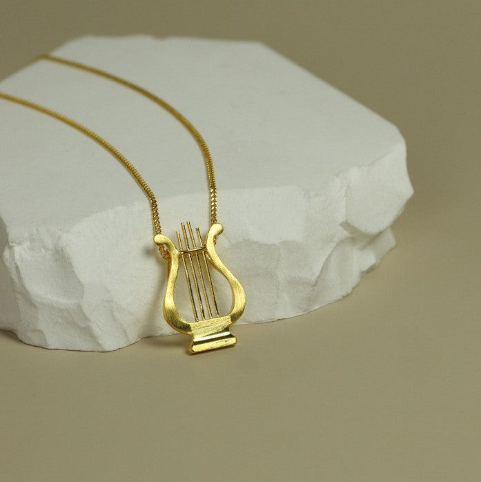 Aegean Lyre Necklace