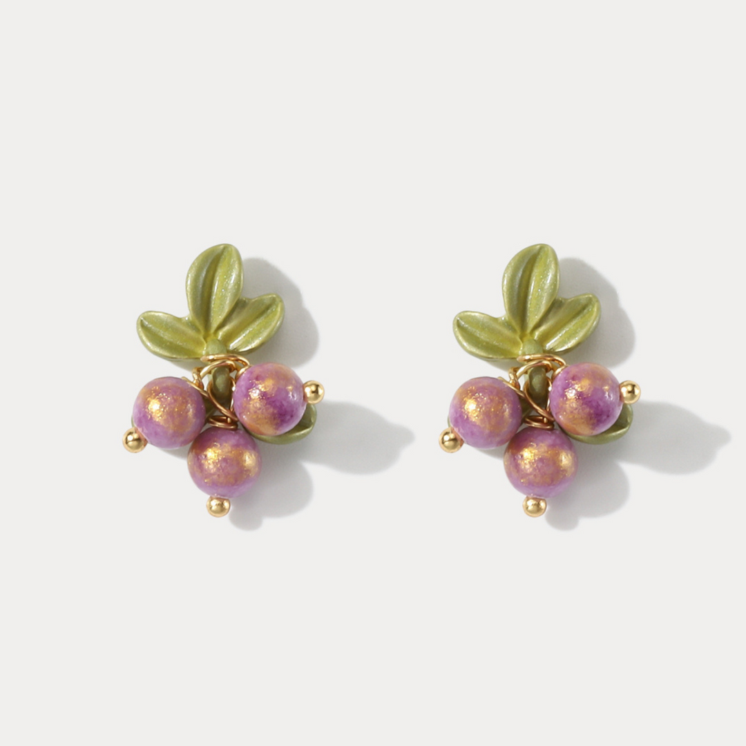 Beautyberry Stud Earrings