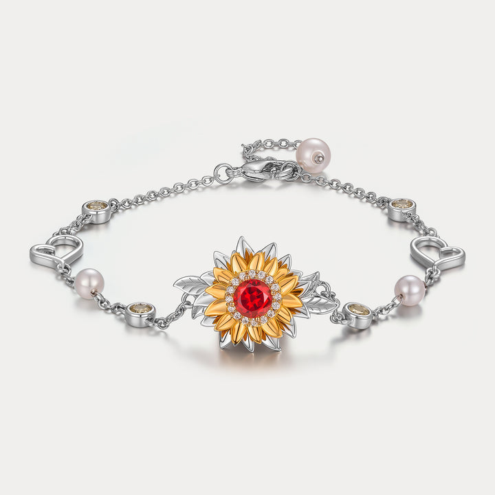 Sunflower Heart Bracelet