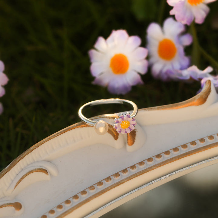 Purple Daisy Ring
