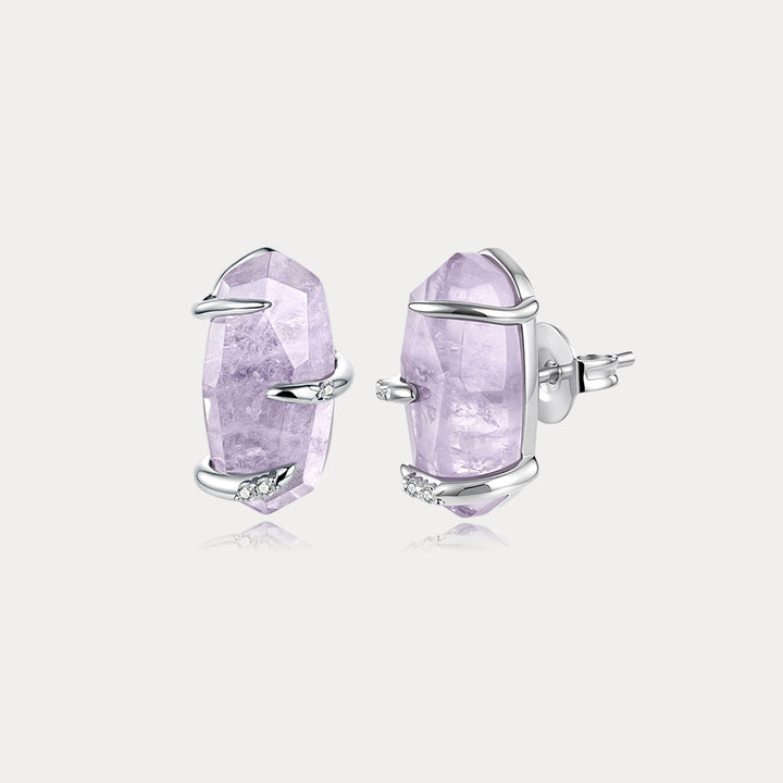 Amethyst Stud Earrings