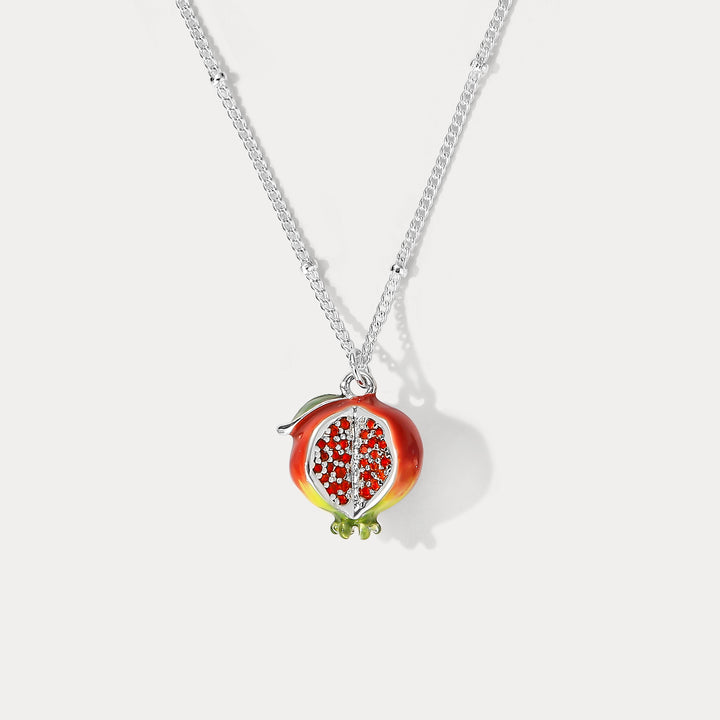 Silver Pomegranate Necklace