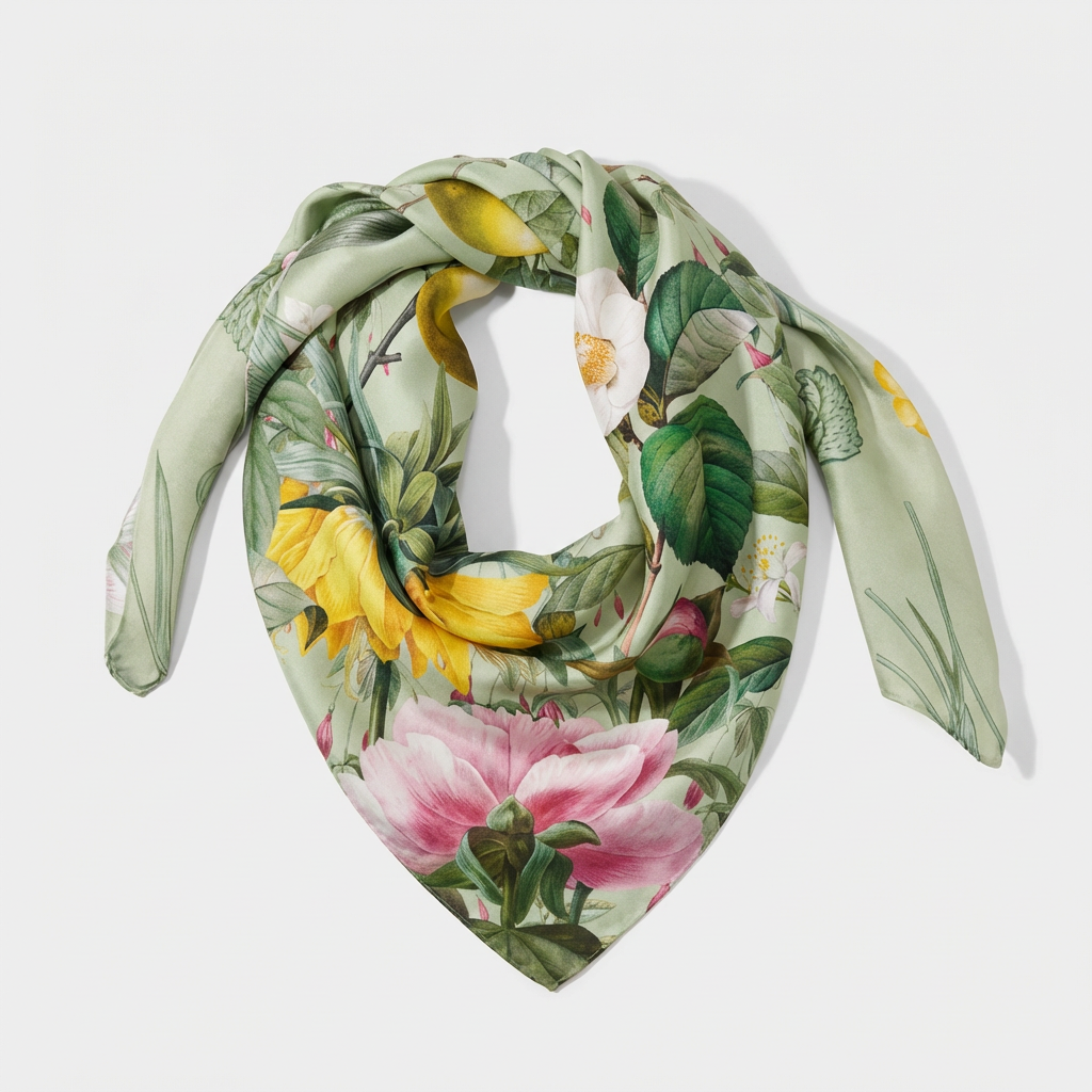 Lush Garden Square Scarf