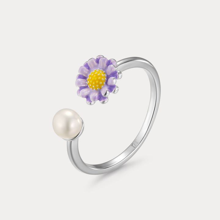 Purple Daisy Ring