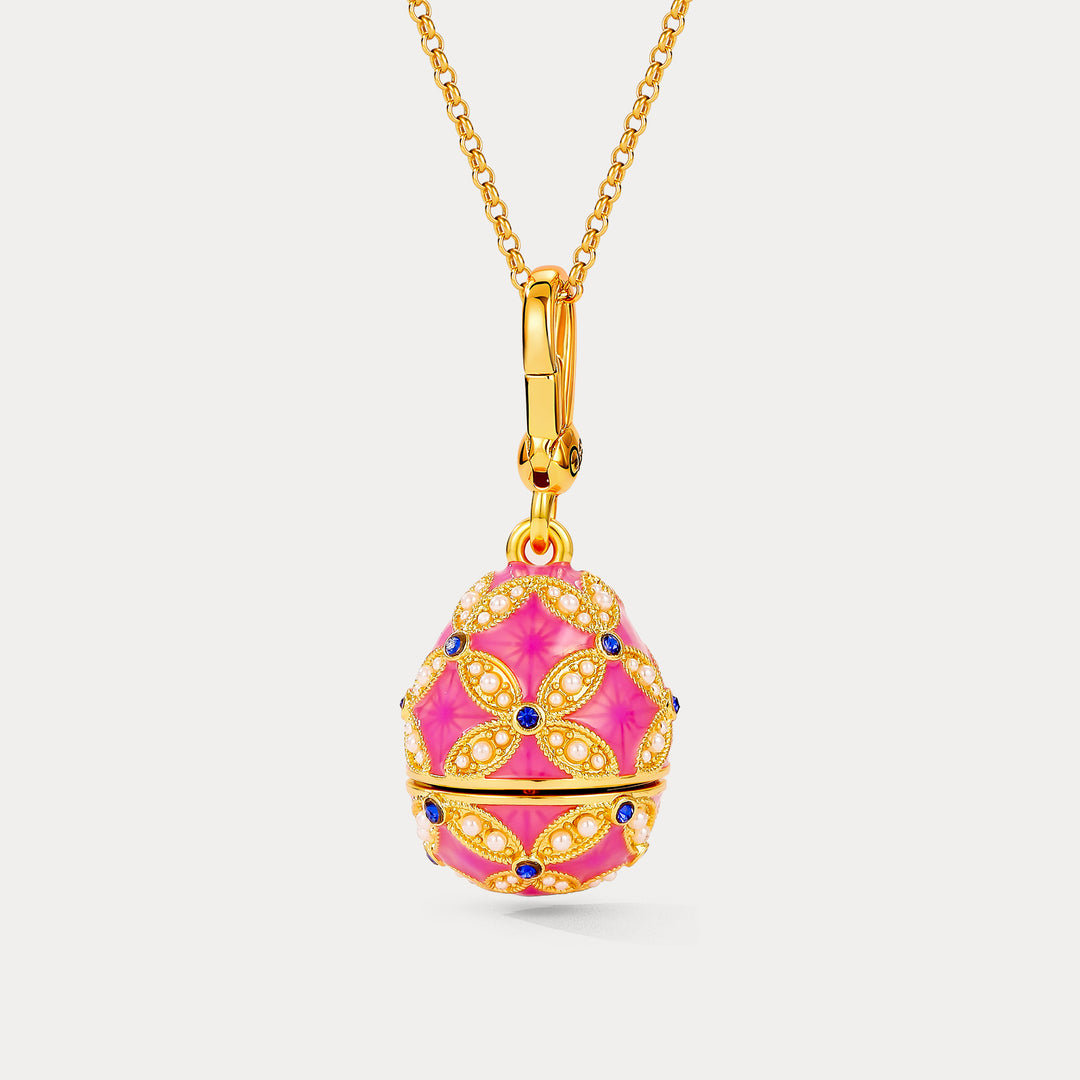 Selenichast Mouse Egg Locket Necklace