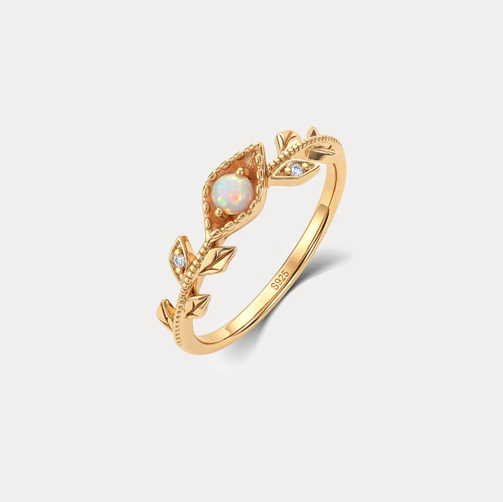 Opal Evil Eye Ring