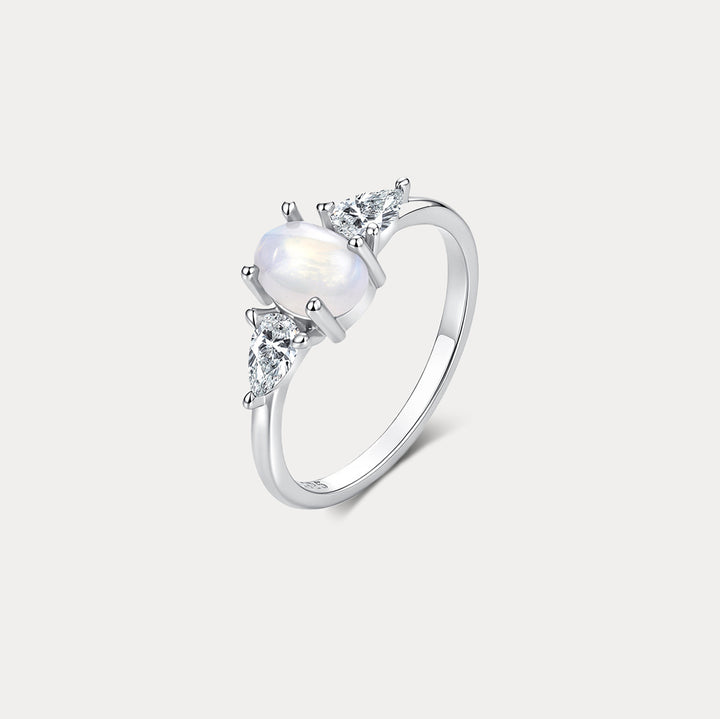 Oval Moonstone Ring Selenichast