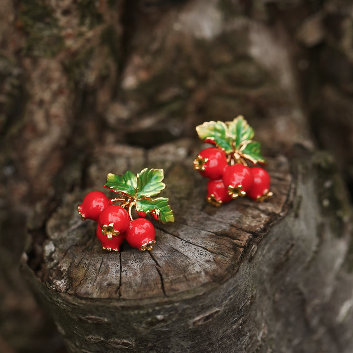 Pendientes de arándanos