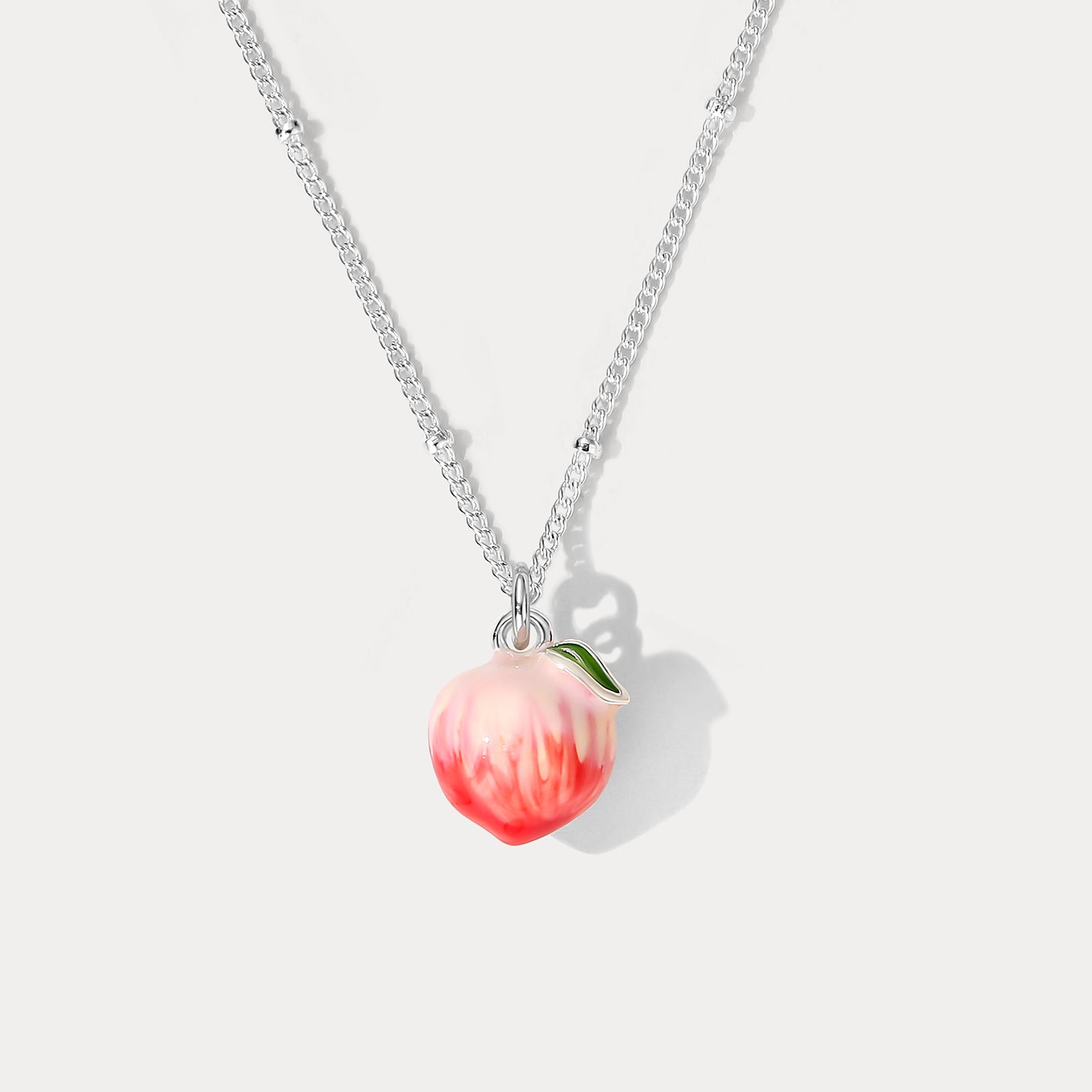 Peach Necklace | Peach Jewelry for Women | Peach Pendant | Peach