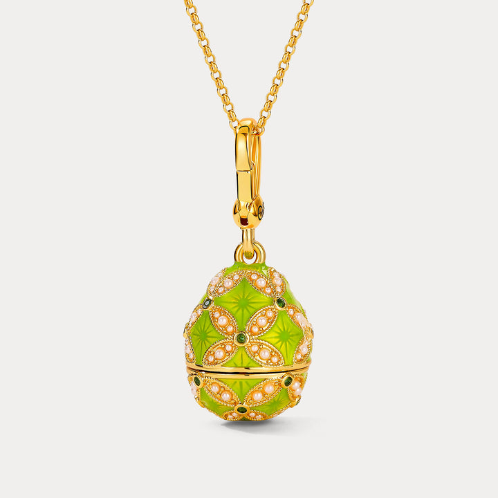 Selenichast Monkey Egg Locket Necklace