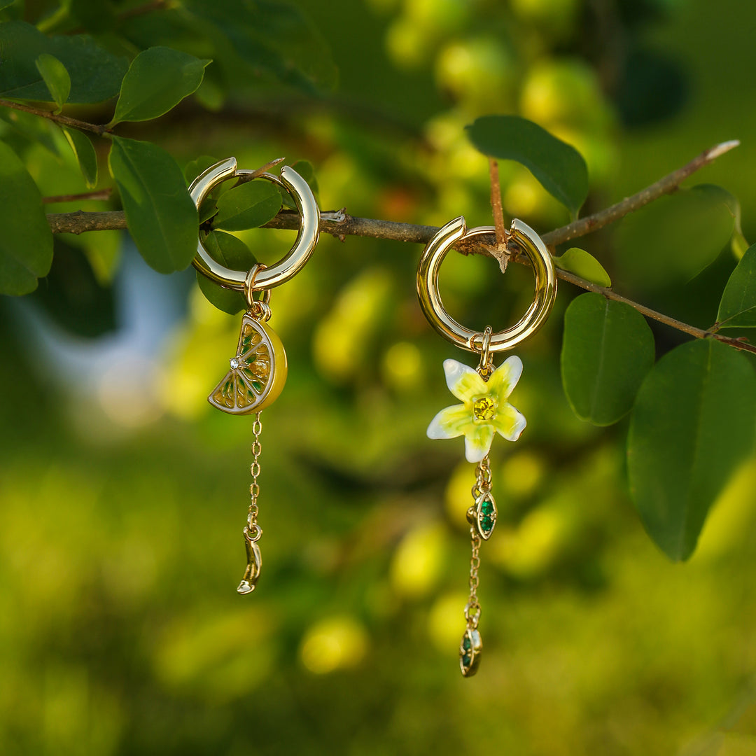 Dainty Lemon Earrings