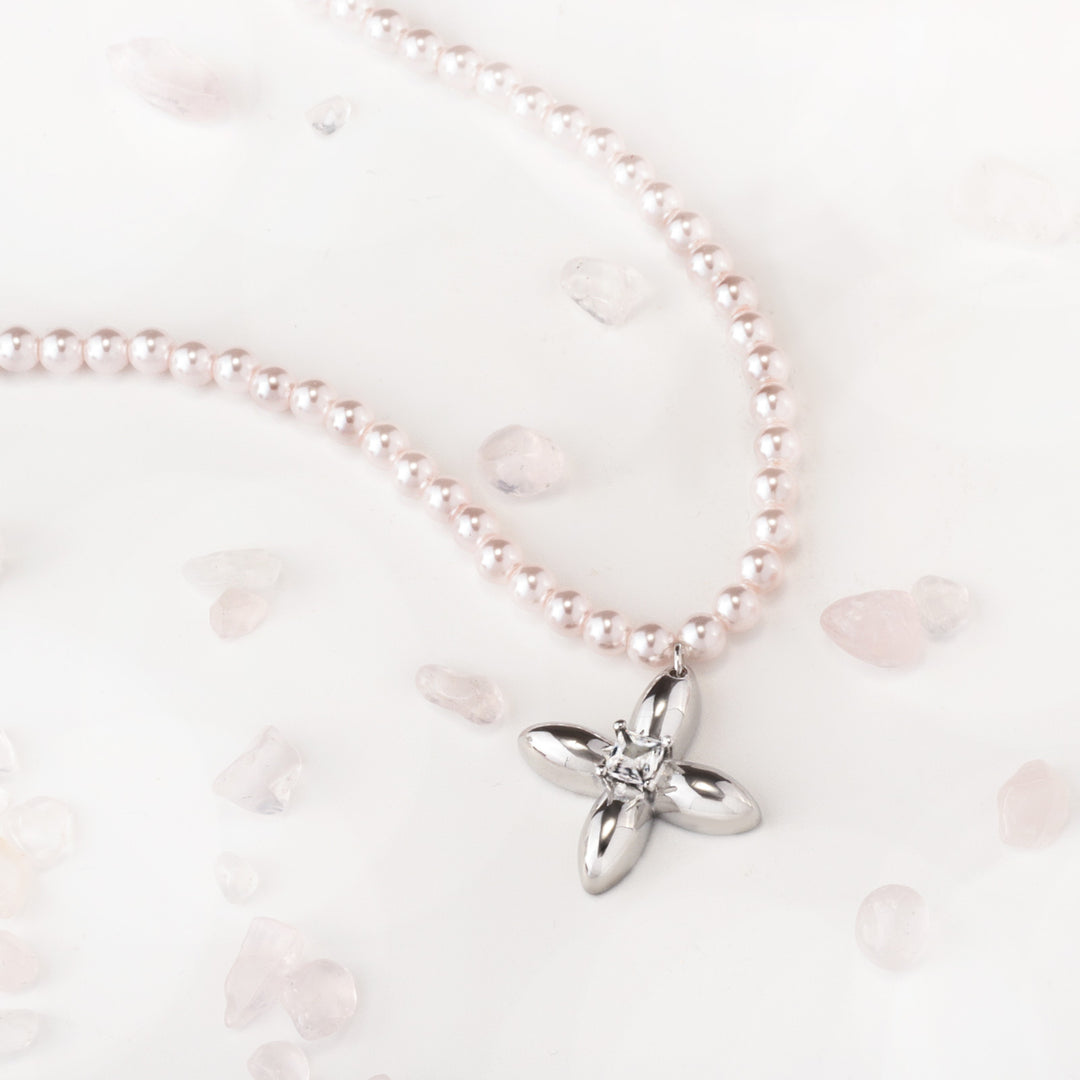 Pearl Cross Necklace