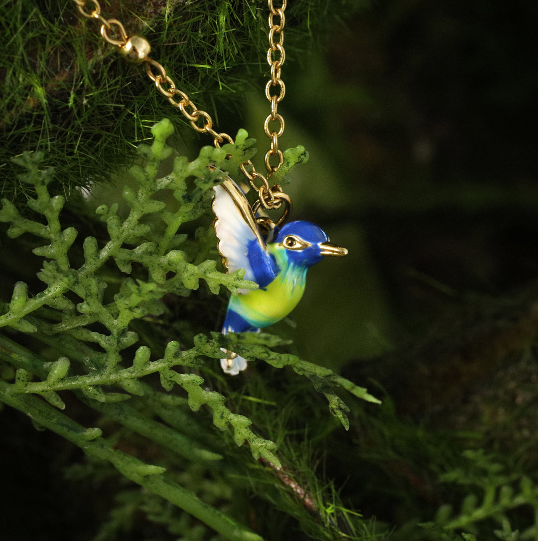 Enamel Hummingbird Bracelet