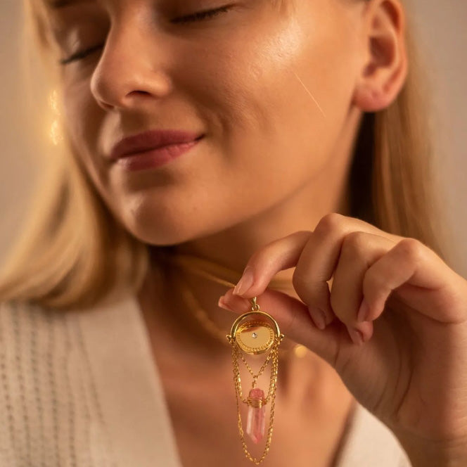 Gemstone Layer Gold Necklace