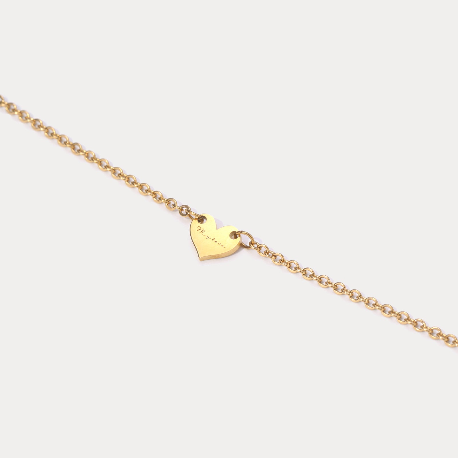 Selenichast Personalized Heart Anklet