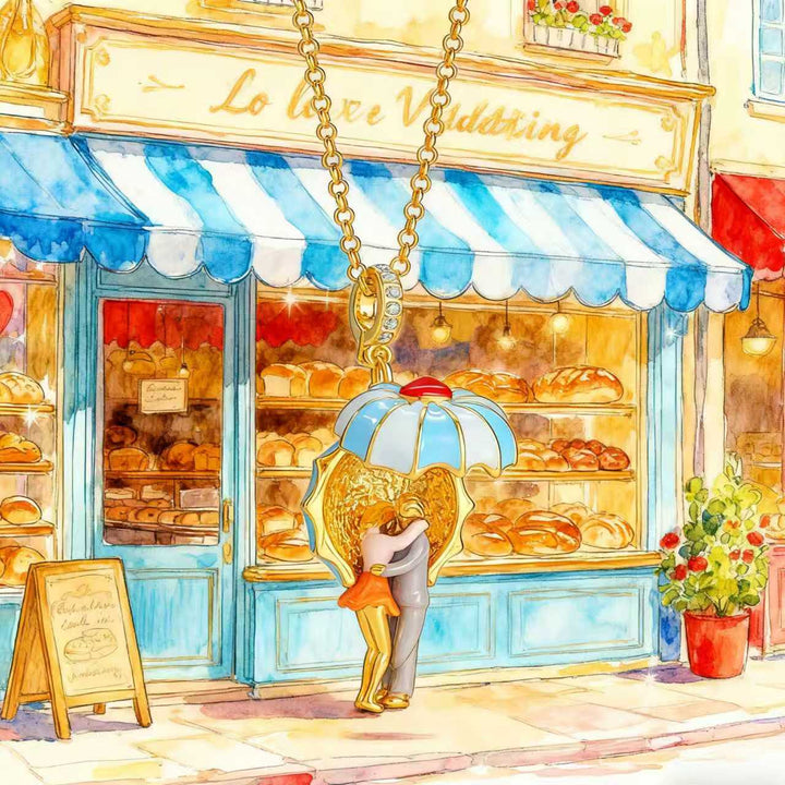 Under Umbrella Lovers Necklace