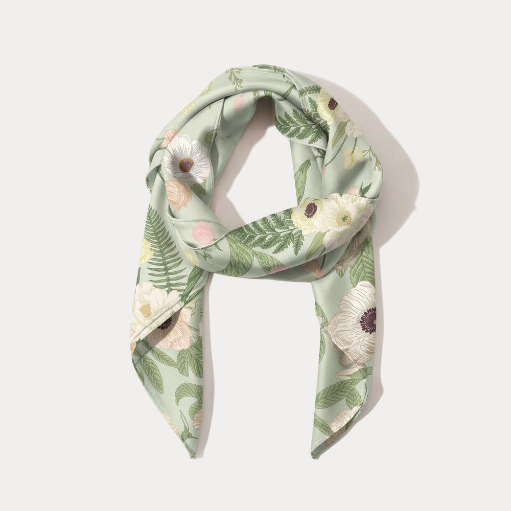 Selenichast White Peony Square Scarf