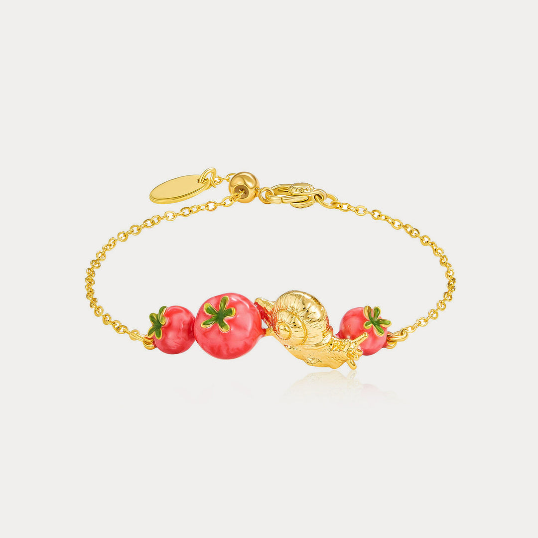 Selenichast Tomato & Snail Bracelet