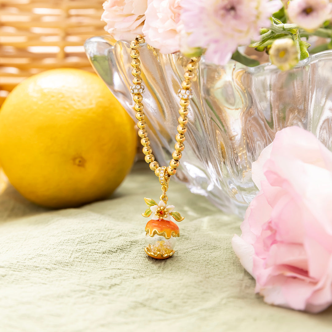 Orange Beaded Bracelet