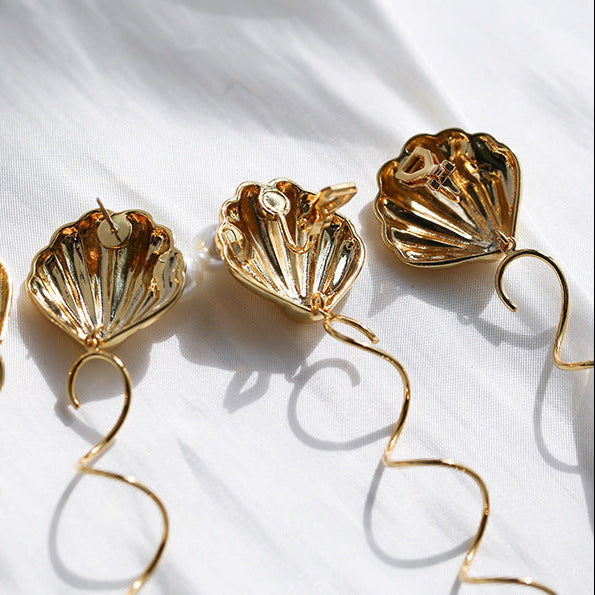 Shell Dangle Earrings Selenichast  Summer Jewelry