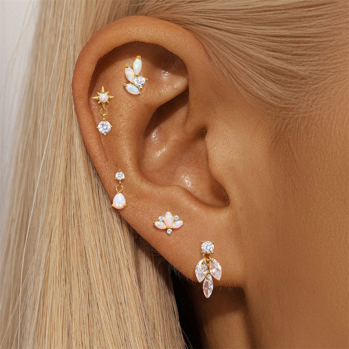Flower Flat Back Earrings