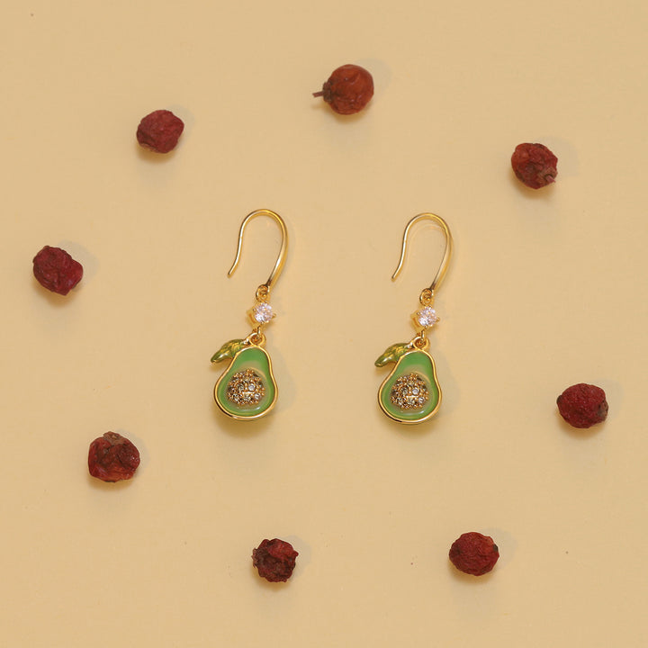 Boucles d'oreilles à l'avocat