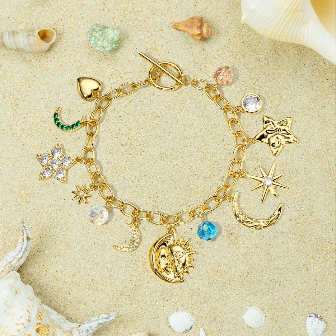 Moon Star Charm Bracelet