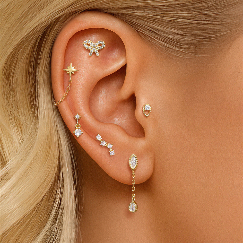 Star Flat Back Earrings