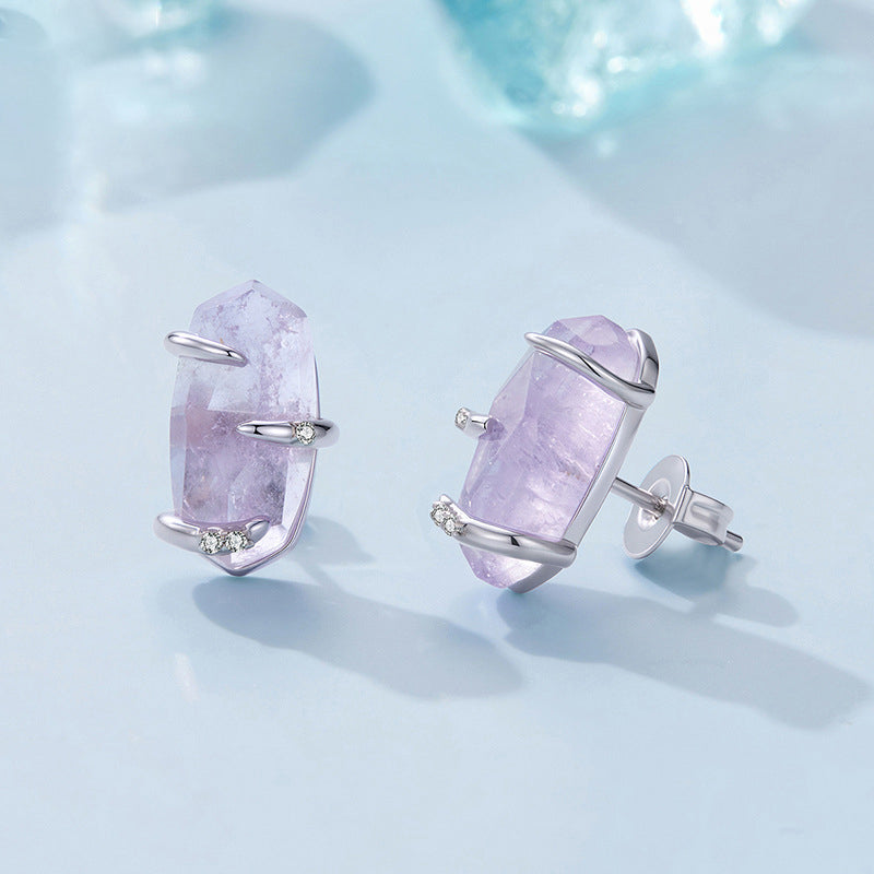 Amethyst Stud Earrings