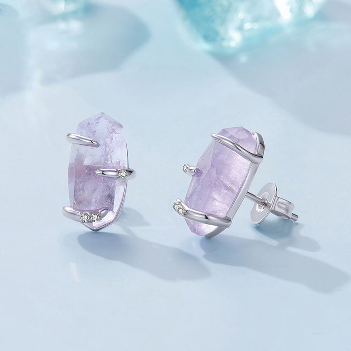 Amethyst Stud Earrings