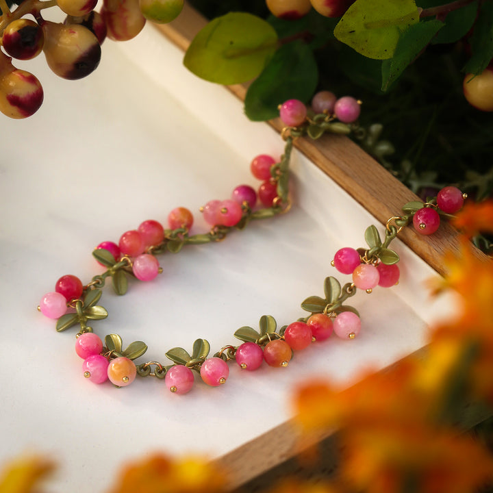 Delicate Pinkberry Necklace