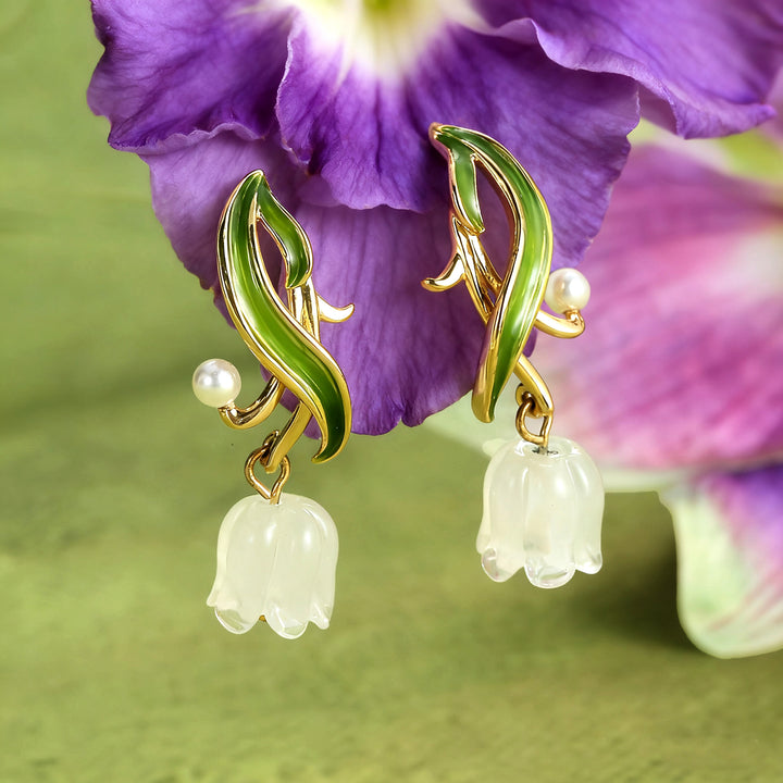 Lily of The Valley Drop Earrings