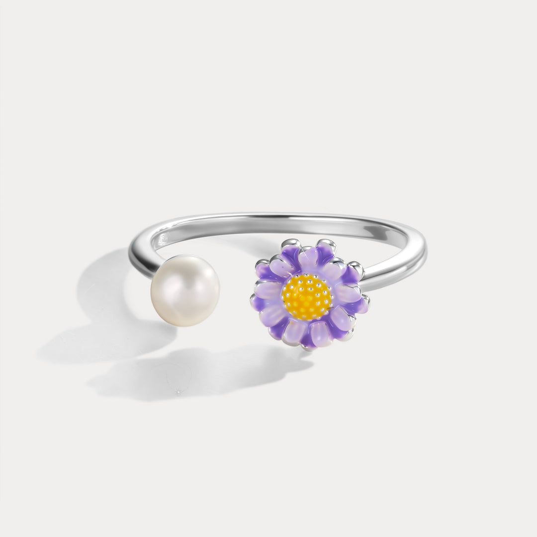 Purple Daisy Ring