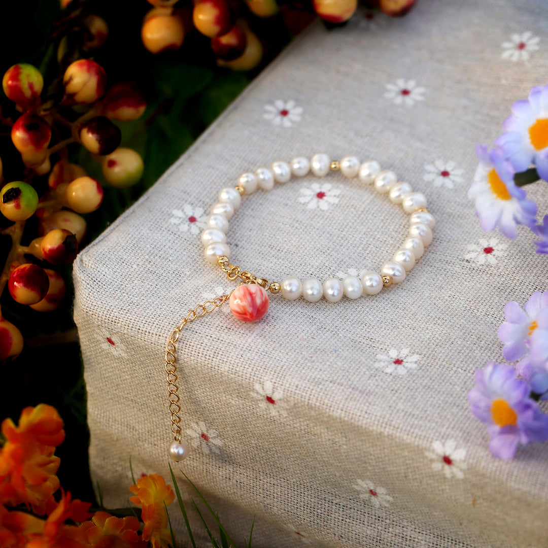 Delicate Fruit Pearl Bracelet