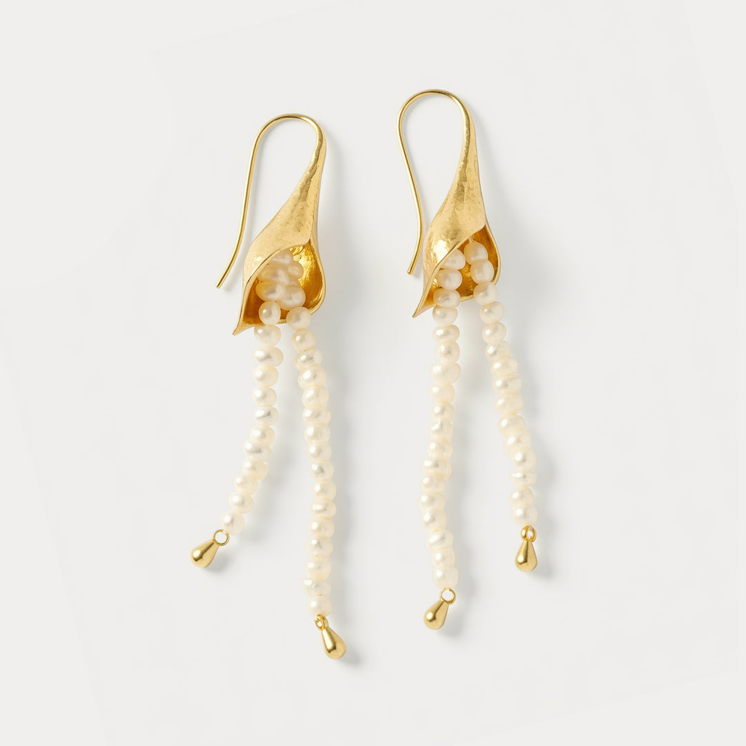 Selenichast Pearl Hook Earrings