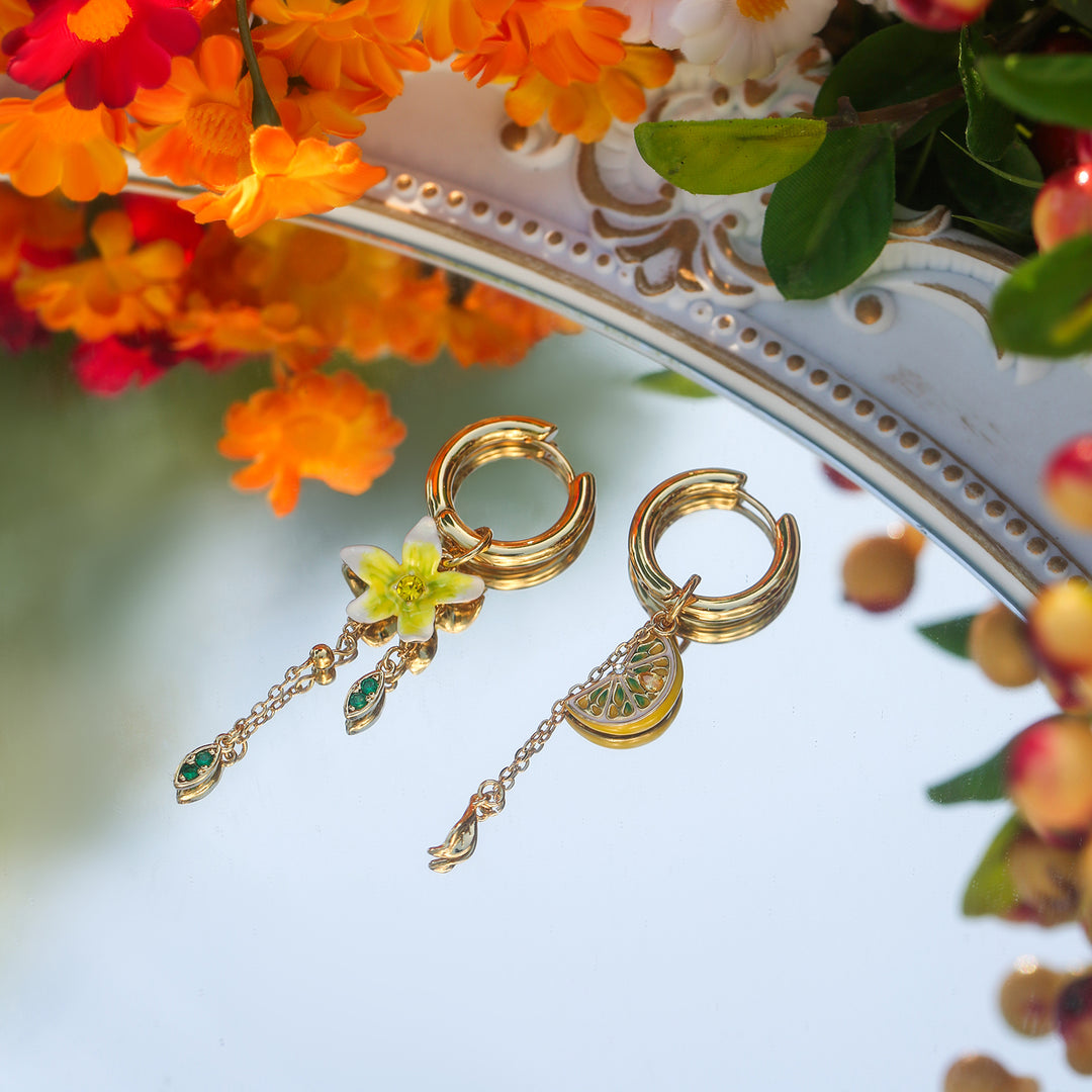 Delicate Lemon Earrings