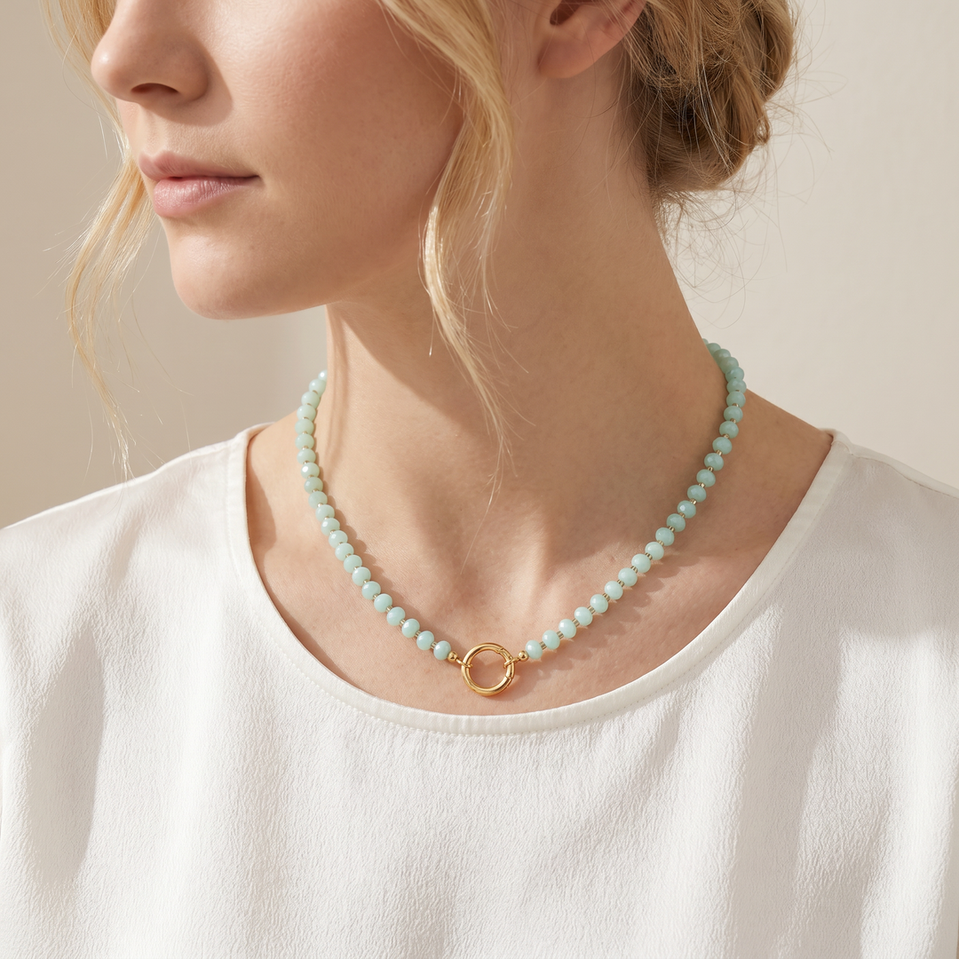 Green Beaded Necklace