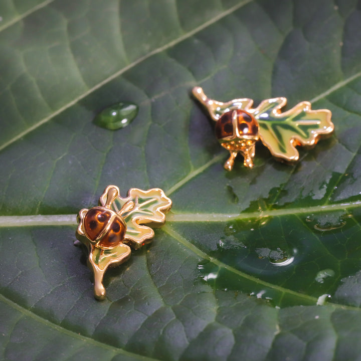 Ladybug Stud Earrings