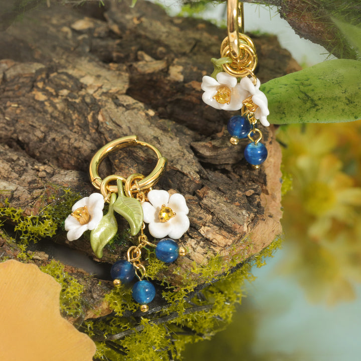 Blueberry Flower Earrings