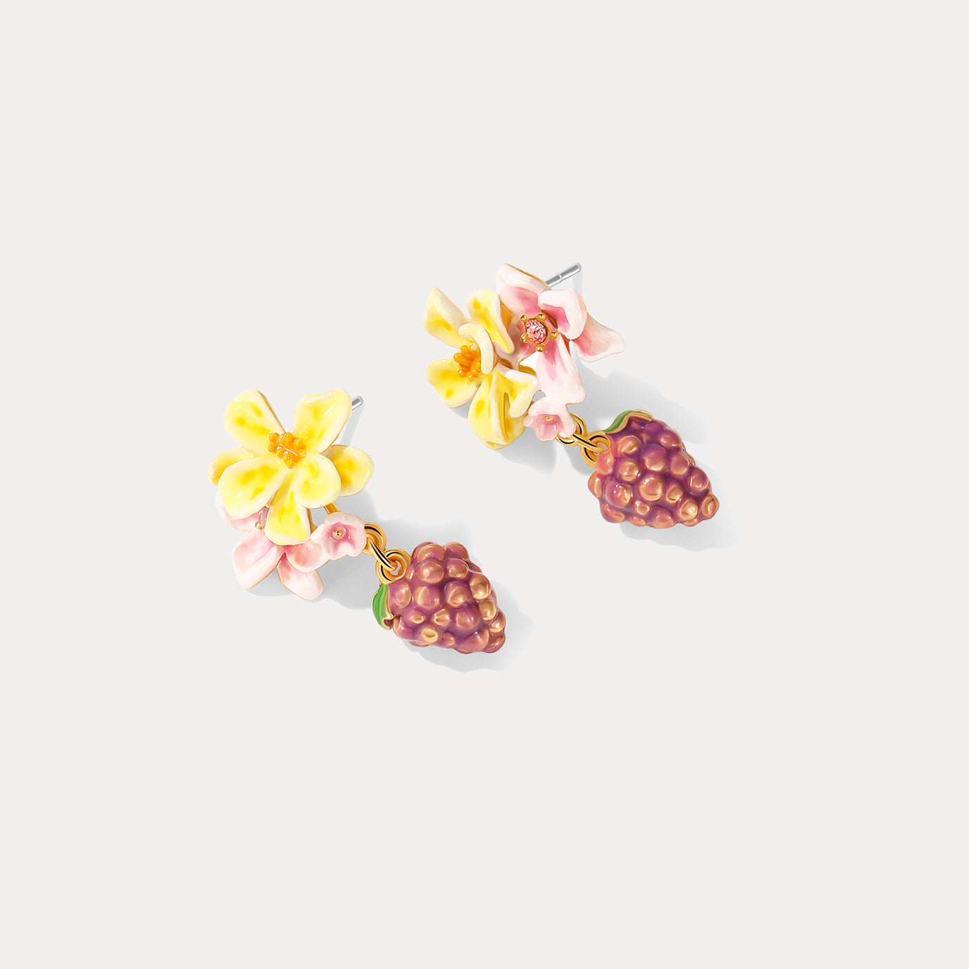 Sweet Grape Flower Autumn Earrings